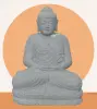 Product image 1 of the product “Seated Buddha made of Riverstone in Dhyana position - gesture of meditation, 58cm height, natural ”
